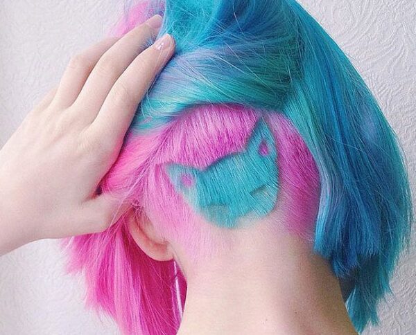 fryzura z miłości do kotów