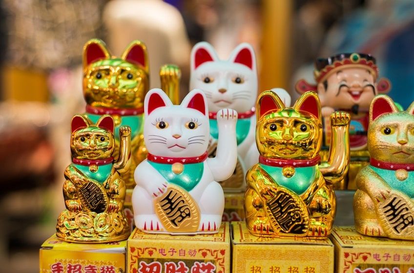 japoński kot szczęścia