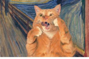Kot na obrazie, jakiego jeswzcze nie widziałeś! Poznaj Fat Cat Art