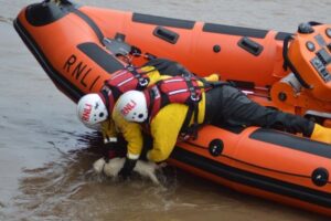 kot uwięziony w rzece