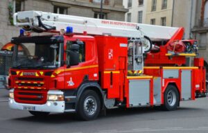 Straż pożarna na ulicy